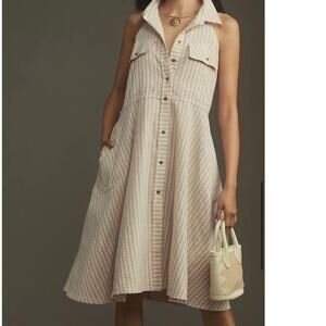 Pilcro Sleeveless Halter Swing Midi‎ Dress